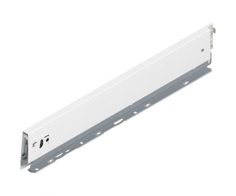 Bok MERIVOBOX, wysokość M (91 mm), dł. 500 mm, lewy+jedwabiście biały     mat*P/U: 20