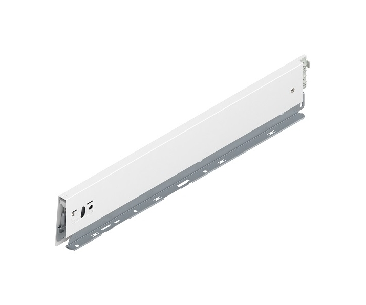 Bok MERIVOBOX, wysokość M (91 mm), dł. 500 mm, lewy+jedwabiście biały     mat*P/U: 20