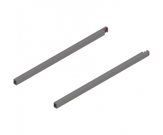 Reling podłużny MERIVOBOX, dł. 450 mm, lewy/prawy, szary indium mat