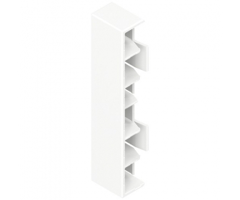 Zaślepka do ścianki tylnej (bok M, ścianka tylna E), MERIVOBOX, jedwabiście biały mat, symetryczna