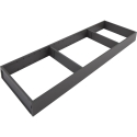 AMBIA-LINE  ramki do szuflady standardowej, do LEGRABOX/MERIVOBOX, stal,     dł. 650 mm, szerokość 200 mm+szary indium mat*P/U: