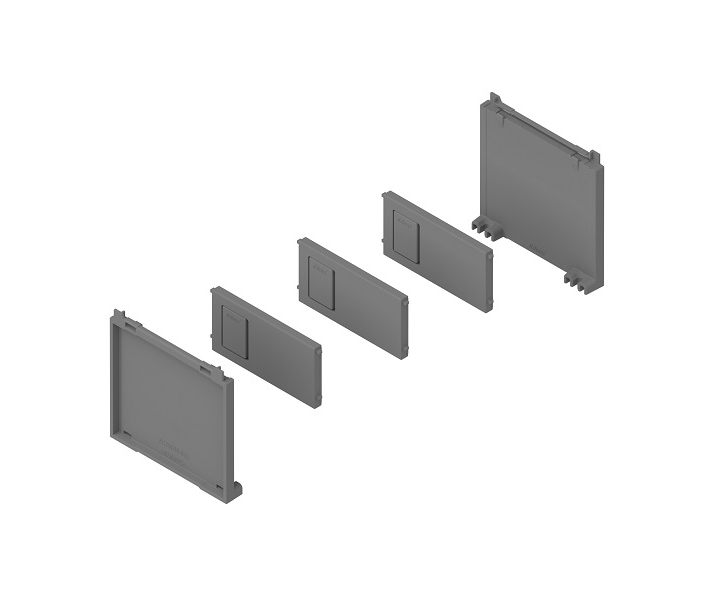 AMBIA-LINE zestaw na butelki, do LEGRABOX/MERIVOBOX+szary indium     mat*P/U: 1/20