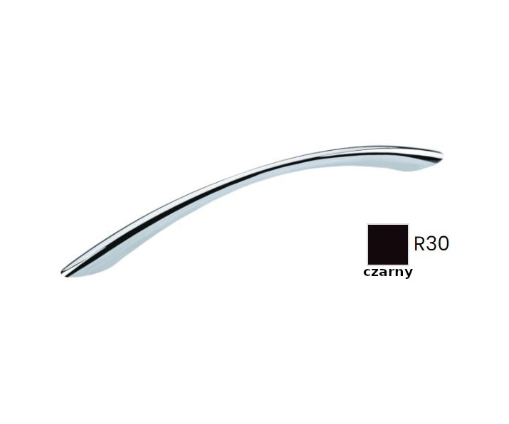 Uchwyt meblowy UP82-96-R30-PL czarny