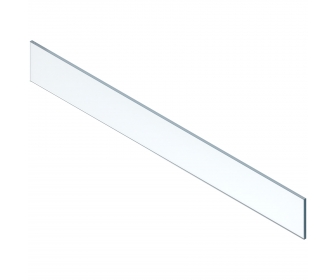 LEGRABOX element dekoracyjny - przód, wysokość 138 mm, szer. korpusu KB 1200 mm (18/19 mm), szkło przezroczyste, do LEGRABOX pu