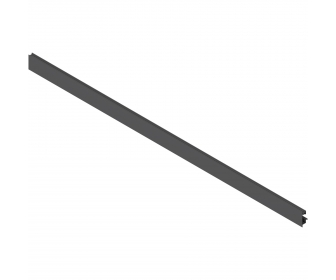 LEGRABOX front, z wpustem do Szuflada wewnętrzna z elementem dekoracyjnym, KB 1200 mm, do przycięcia, antracyt mat