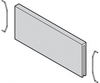 AMBIA-LINE listwa poprzeczna do szuflady standardowej LEGRABOX (ZC7SXXXRH1), w opcji drewnopodobnej, Dąb Nebr. szary ST10