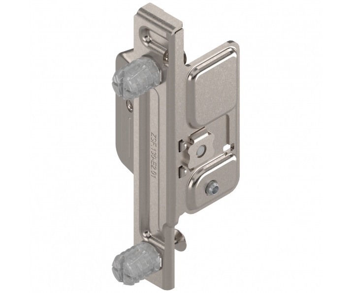 Mocowanie frontu METABOX, wys. M/K/H, EXPANDO, lewe, niklowany