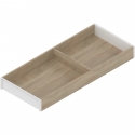 AMBIA-LINE  ramki do szuflady standardowej LEGRABOX, w opcji drewnopodobnej, dł. 500 mm, szerokość 200 mm, Dąb Bard./jedwab.bia
