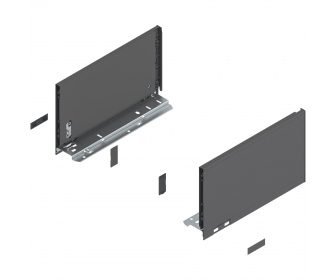 Bok LEGRABOX pure, wys. C (177,0 mm), dł. 300 mm, lewy/prawy, antracyt mat