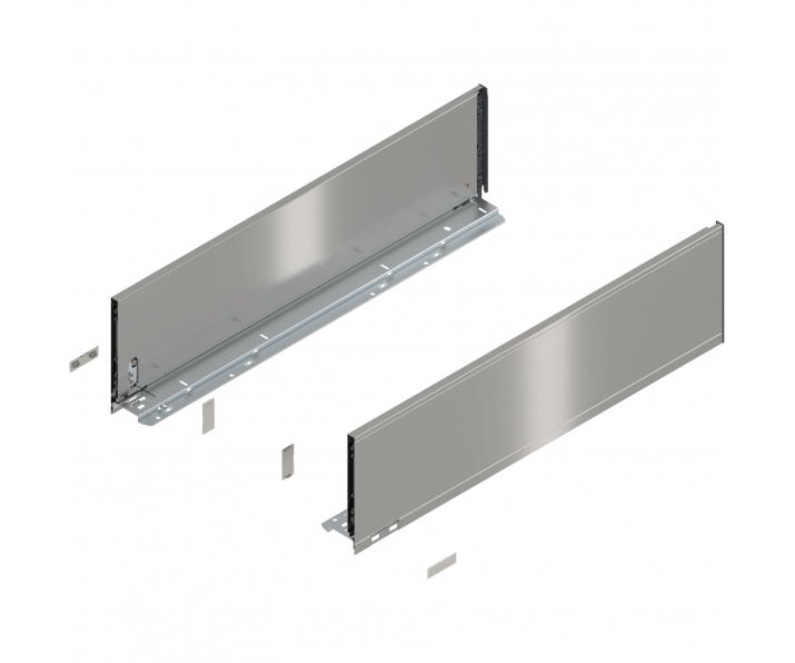 Bok LEGRABOX pure, wys. C (177,0 mm), dł. 650 mm, lewy/prawy, inox-szczotk.-lakier.