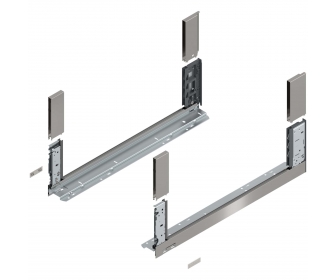Bok LEGRABOX free, wys. C (177,0 mm), dł. 600 mm, lewy/prawy, inox-szczotk.-lakier.