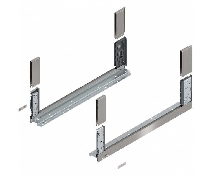 Bok LEGRABOX free, wys. C (177,0 mm), dł. 600 mm, lewy/prawy, inox-szczotk.-lakier.