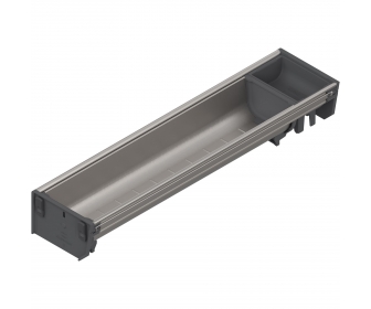 ORGA-LINE wkład z pojemnikami (częściowe wypełnienie), do szuflady standardowej TANDEMBOX, dł. NL 450 mm, szer. 103 mm, inox