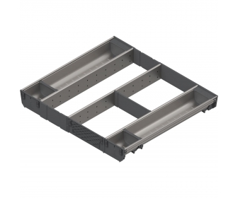 ORGA-LINE wkład kombi (całkowite wypełnienie), do szuflady standardowej TANDEMBOX, dł. NL 500 mm, szer. korpusu KB 600 mm, inox