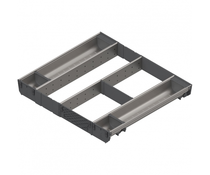 ORGA-LINE wkład kombi (całkowite wypełnienie), do szuflady standardowej TANDEMBOX, dł. NL 500 mm, szer. korpusu KB 600 mm, inox