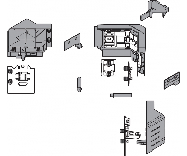 SYNCROMOTION Zestaw, Wysokość M, R7037 ciemnoszara