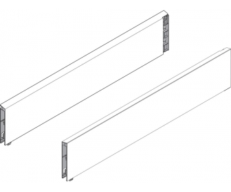 WYC. TANDEMBOX BOXCAP, dł. 500 mm, lewy/prawy, do TANDEMBOX intivo, biała