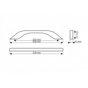 Uchwyt meblowy UU17-0320-LPM31 Czarny mat