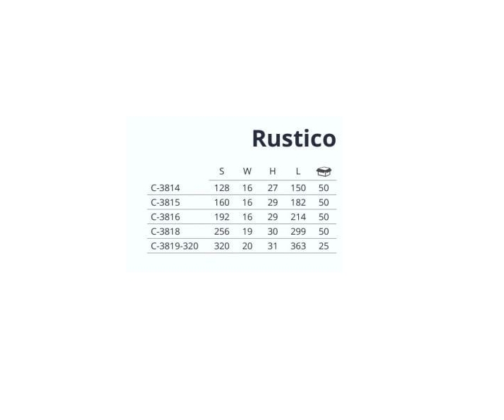 Uchwyt RUSTICO L-128 G2 chrom