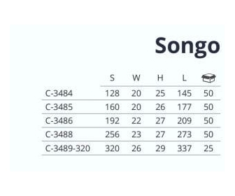 Uchwyt SONGO L-128 chrom