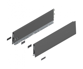 Bok MERIVOBOX, wysokość K (129 mm), dł. 500 mm, lewy/prawy+antracyt     mat*P/U: 1/5