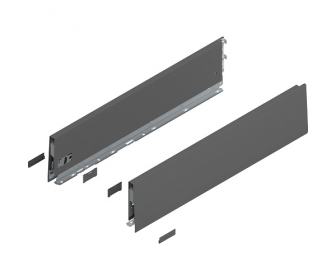 Bok MERIVOBOX, wysokość K (129 mm), dł. 550 mm, lewy/prawy+antracyt     mat*P/U: 1/5