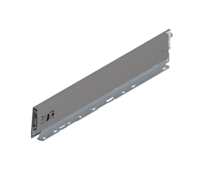 Bok MERIVOBOX, wysokość M (91 mm), dł. 450 mm, lewy+szary indium     mat*P/U: 20