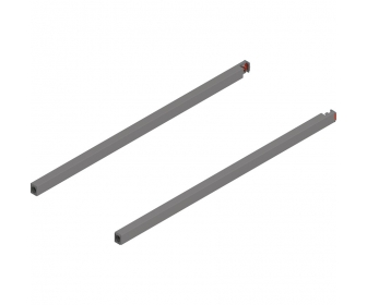 BLUM ZR4.500RS.ERE Reling podłużny MERIVOBOX, długość 500mm, lewy+prawy, szary indium mat