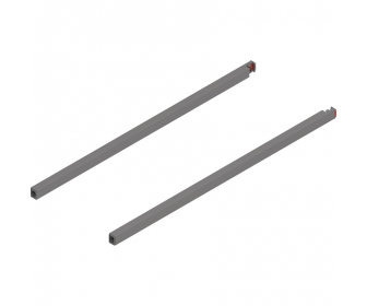 Reling podłużny MERIVOBOX, dł. 550 mm, lewy/prawy, szary indium mat