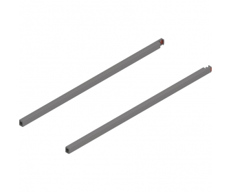 Reling podłużny MERIVOBOX, dł. 600 mm, lewy/prawy, szary indium mat