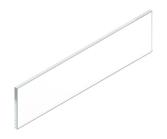 MERIVOBOX element dekoracyjny - bok, wysokość E, dł. 500 mm, szkło przezroczyste