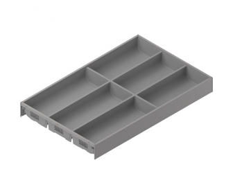 AMBIA-LINE  wkład na sztućce do szuflady standardowej, do     LEGRABOX/MERIVOBOX, tworzywo sztuczne/stal, 6 przegródka na sztuć