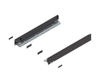 Bok LEGRABOX pure, wys. N (66.5 mm), dł. 550 mm, lewy/prawy, czarny mat