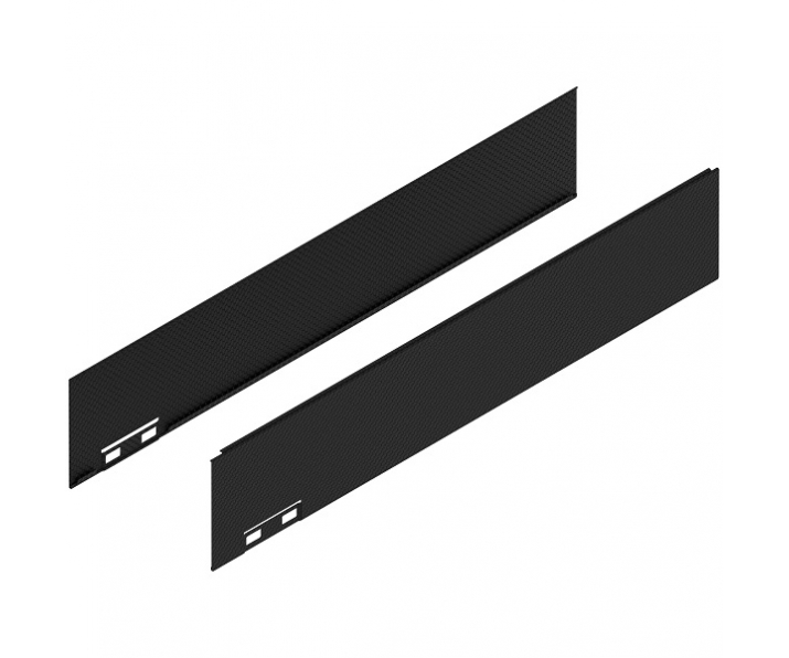 LEGRABOX Element dekoracyjny, wysokość M (90.5 mm), dł. 450 mm, prawy+lewy, czarny carbon/carbon look