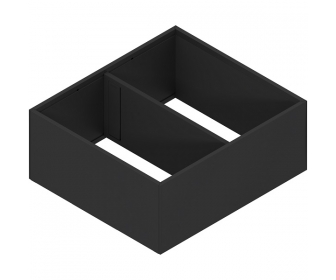 AMBIA-LINE rama, do LEGRABOX/MERIVOBOX szuflady z wysokim frontem, stal, od dł. 270 mm, szerokość 242 mm, czarny carbon mat