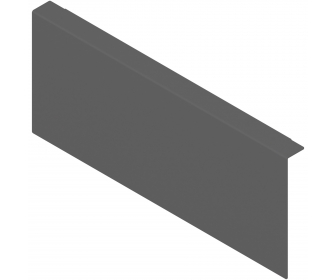 AMBIA-LINE adapter do montażu ramy do drewnianej ścianki tylnej do szuflady standardowej LEGRABOX wysokość K, stal, antracyt ma