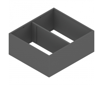 AMBIA-LINE rama do LEGRABOX szuflady z wysokim frontem, stal, od dł. 270 mm, szerokość 242 mm, antracyt mat