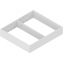AMBIA-LINE  ramki do szuflady standardowej LEGRABOX, stal, od dł. 270 mm, szerokość 242 mm, jedwabiście biały mat