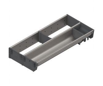 ORGA-LINE wkład kombi (częściowe wypełnienie), do szuflady standardowej TANDEMBOX, dł. NL 450 mm, szer. 200 mm, inox