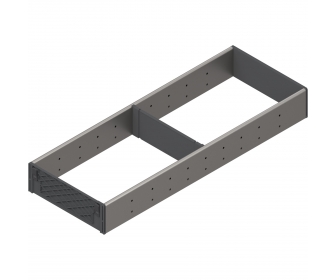 ORGA-LINE wkład z przegródkami (częściowe wypełnienie), do szuflady standardowej TANDEMBOX, dł. NL 550 mm, szer. 194 mm, inox