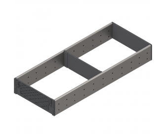 ORGA-LINE wkład z przegródkami (częściowe wypełnienie), do szuflady standardowej TANDEMBOX, dł. NL 500 mm, szer. 194 mm, inox