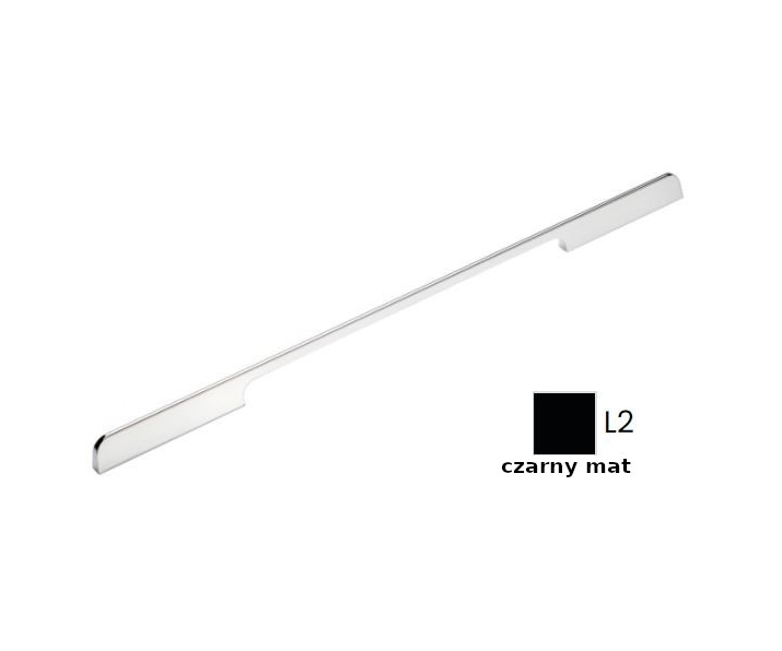 Uchwyt meblowy UA78-0416-LPM30-0465-2 czarny mat