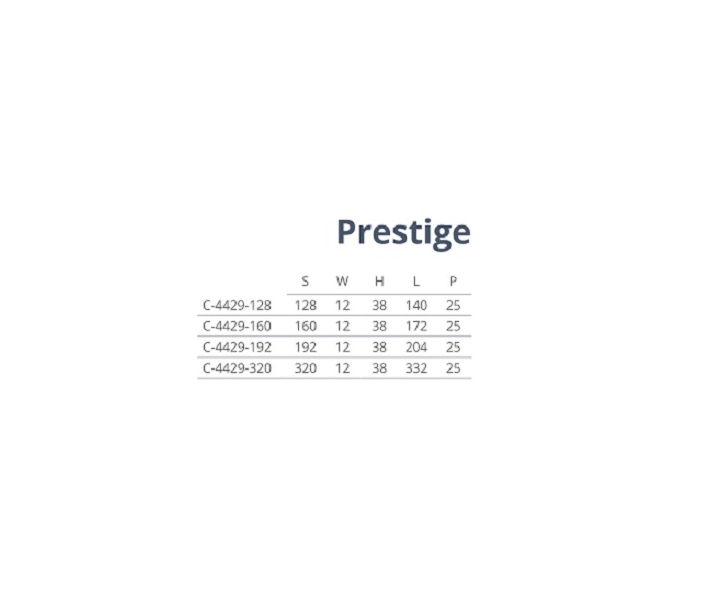 Uchwyt prestige L-320 .P59-G2 czarny -chrom