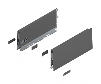 Bok MERIVOBOX, wysokość K (129 mm), dł. 300 mm, lewy/prawy+antracyt     mat*P/U: 1/5