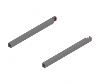 Reling podłużny MERIVOBOX, dł. 270 mm, lewy/prawy, szary indium mat