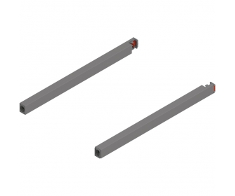Reling podłużny MERIVOBOX, dł. 300 mm, lewy/prawy, szary indium mat