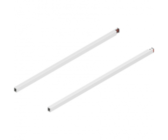 Reling podłużny MERIVOBOX, dł. 600 mm, lewy/prawy, jedwabiście biały mat