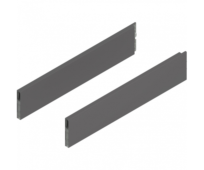 MERIVOBOX BOXCAP, dł. 500 mm, wysokość E, lewy/prawy+antracyt mat*P/U:     10