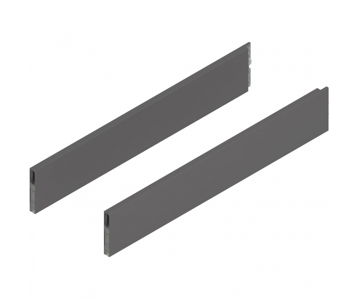 MERIVOBOX BOXCAP, dł. 600 mm, wysokość E, lewy/prawy+antracyt mat*P/U:     10