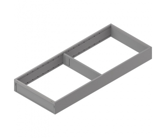 AMBIA-LINE  ramki do szuflady standardowej, do LEGRABOX/MERIVOBOX, stal,     dł. 500 mm, szerokość 200 mm+szary indium mat*P/U: